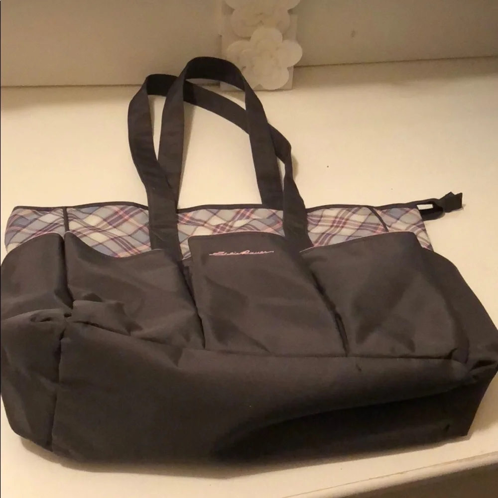 Eddie Bauer pink and brown baby 👶 bag - Picture 3 of 8